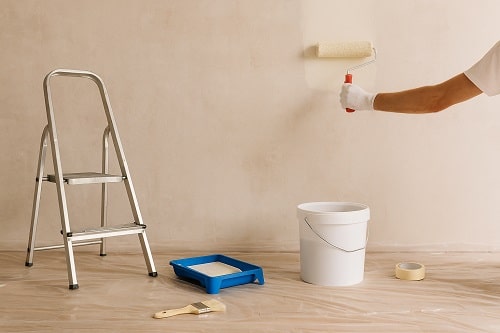 mur avant peinture