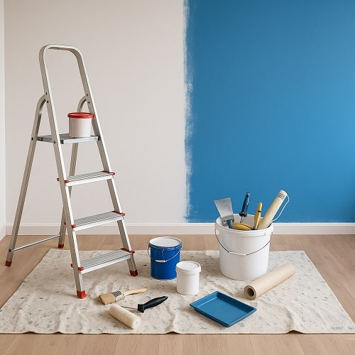 Travaux de peinture réalisés au Kremlin-Bicêtre